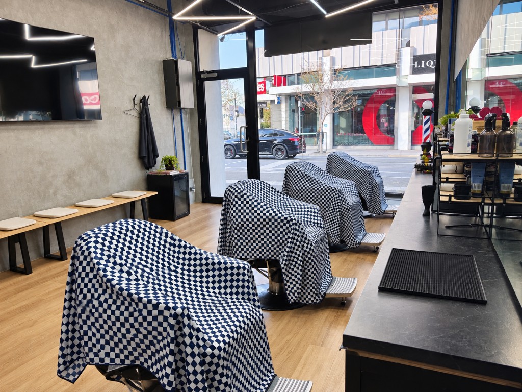 Interior of Bspoke Barbershop Brighton Bay Street in Brighton
